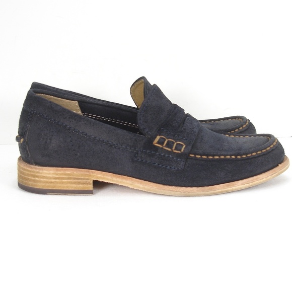 FRYE GREG CLASSIC PENNY LOAFER WAXED SUEDE 7.5 main image 7